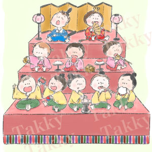 ひな祭りのイラスト