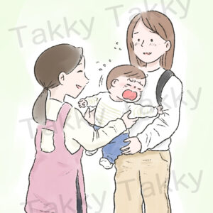 【春のイラスト】慣らし保育