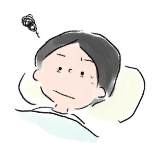眠れない